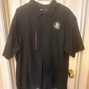 Antigua Florida State University Button Down Shirt with Logo